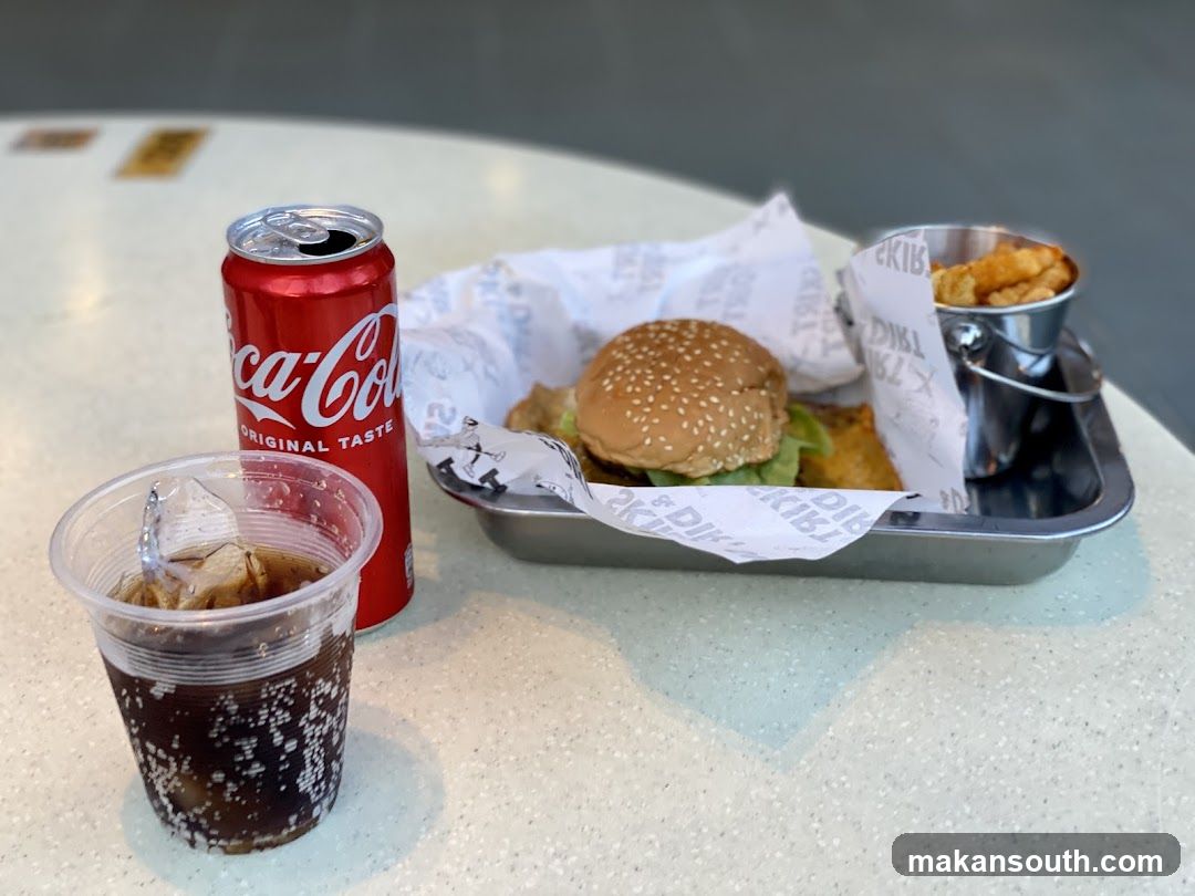 Burger and Drink Meal