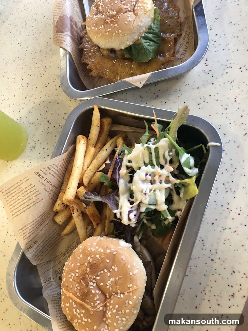 Burger and Fries Meal