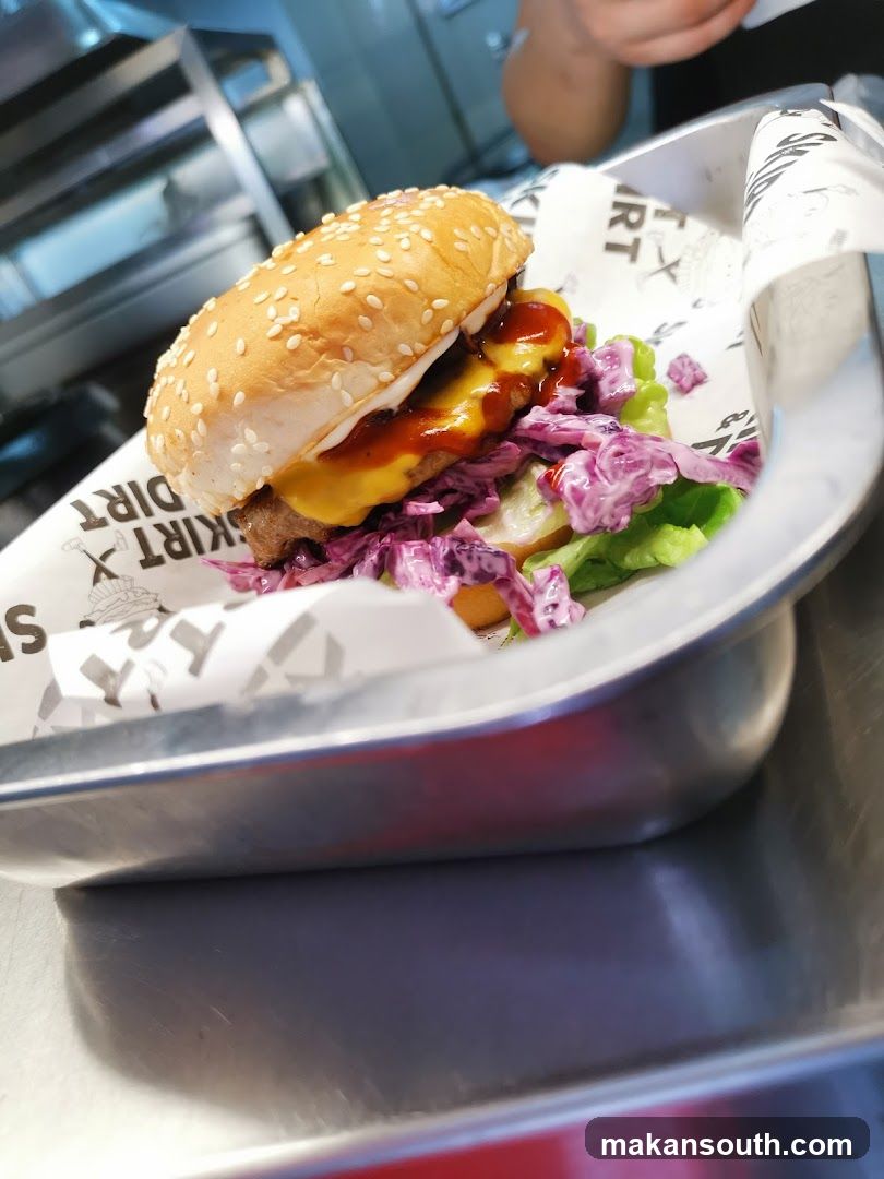 Burger with Coleslaw