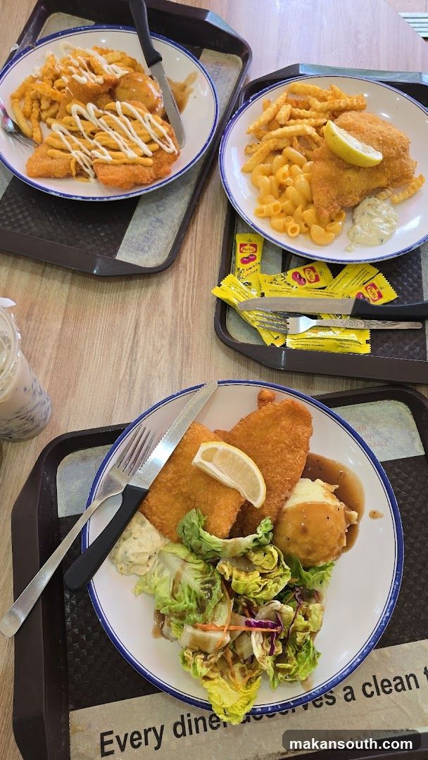 Fish and Chips Meal Spread