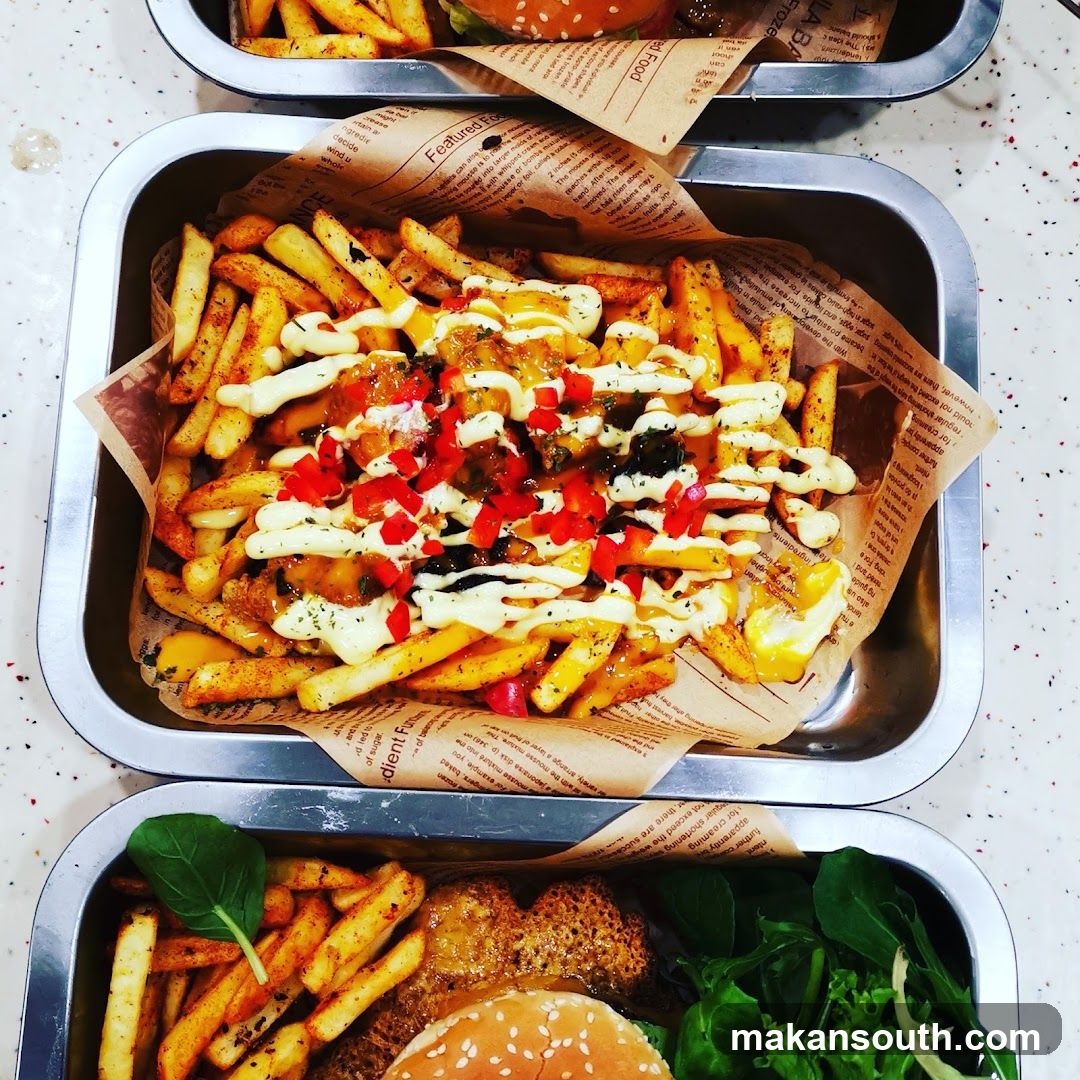 Loaded Fries and Burger Meal