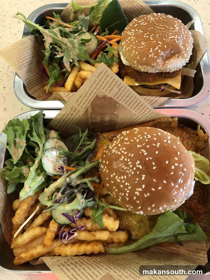 Food Tray with Burgers and Fries
