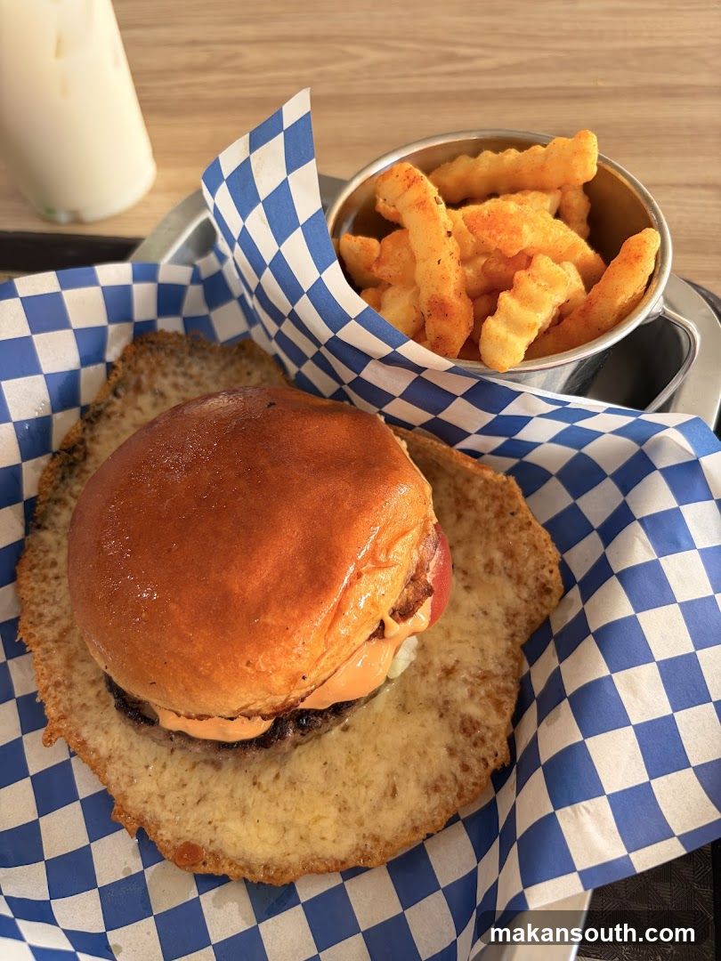 Burger and Fries Meal