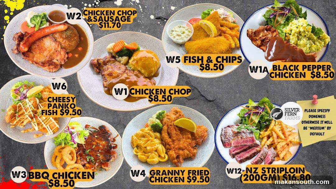 Silver Fern Farms Menu Display