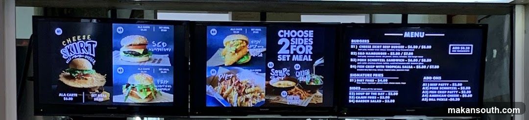 Fast Food Menu Display