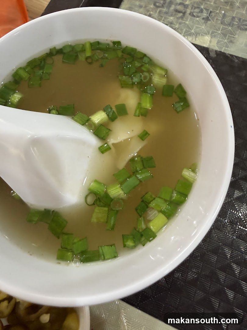 Wonton Soup with Scallions