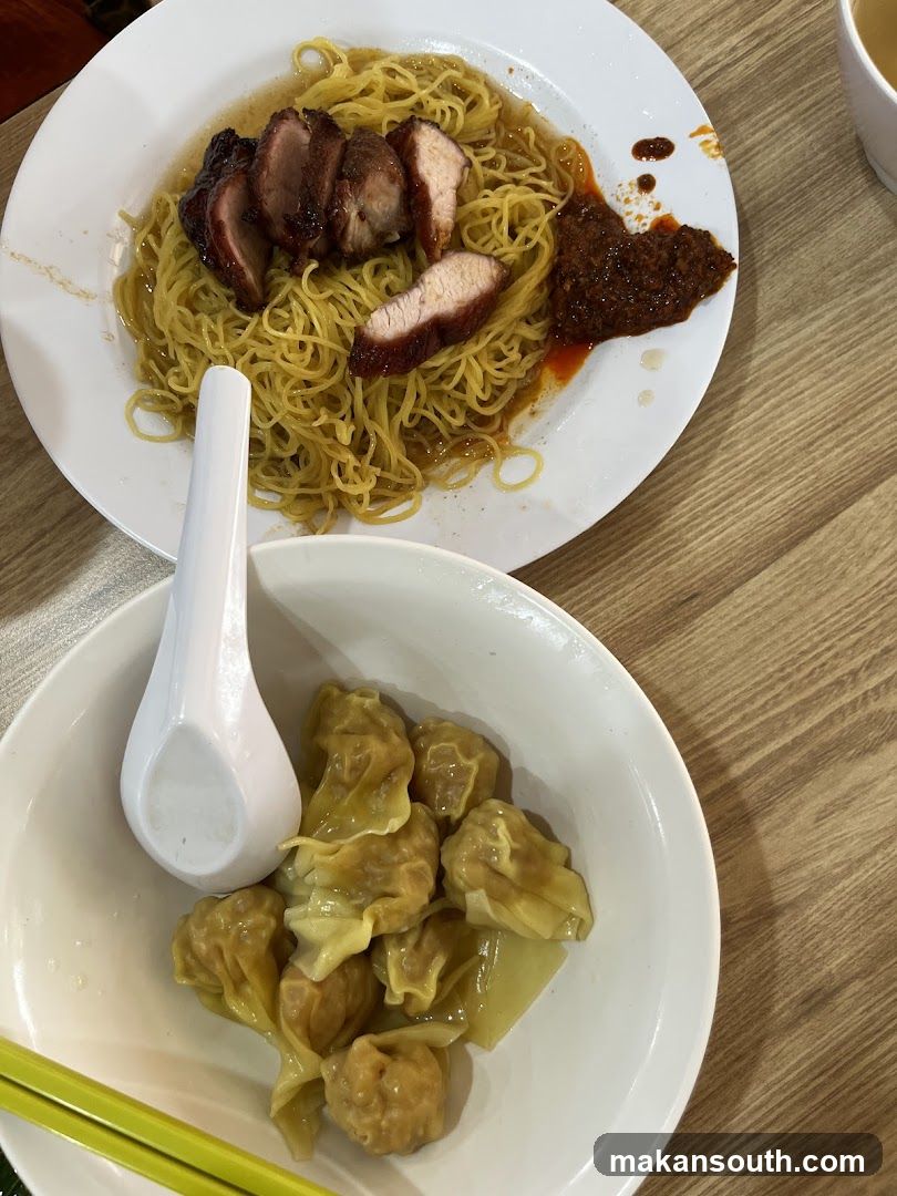 Char Siu Noodles and Wontons