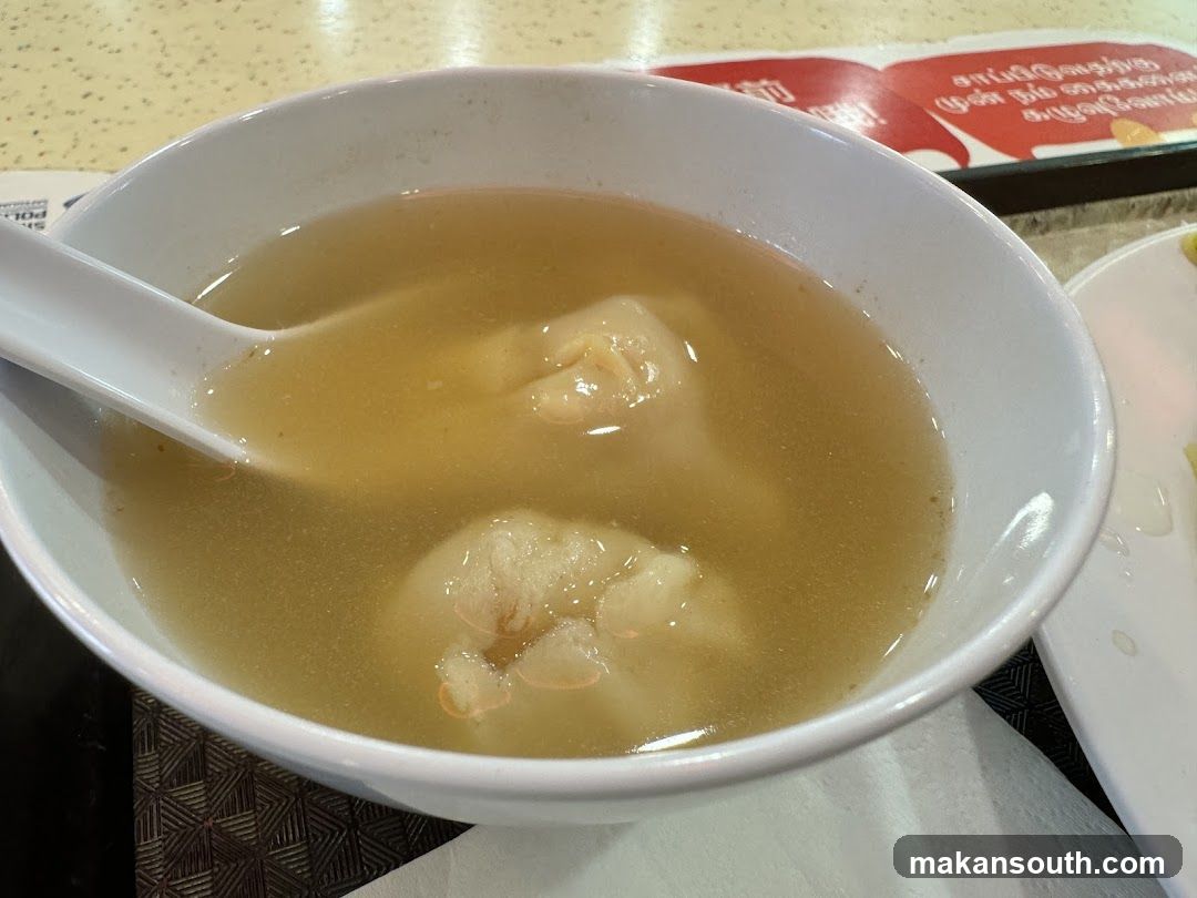 Bowl of Soup with Dumplings