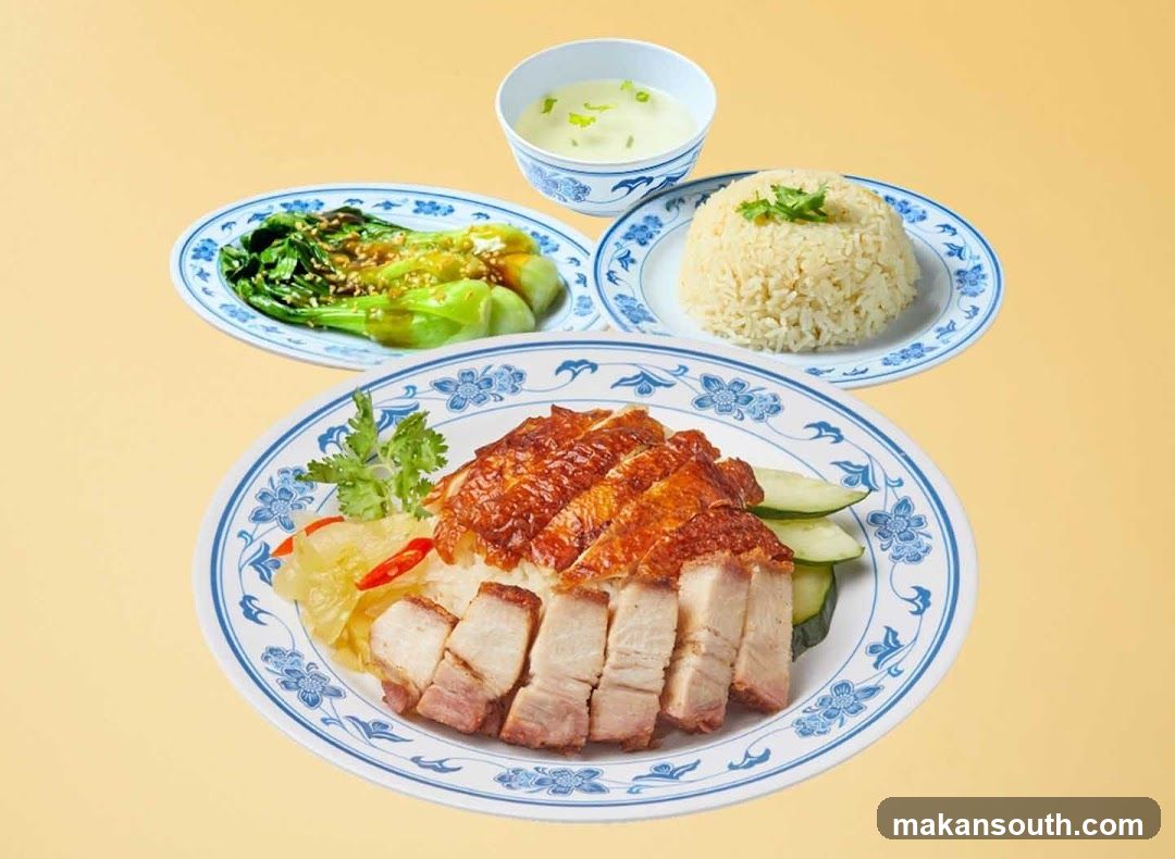 Chinese-style meal set with rice and side dishes