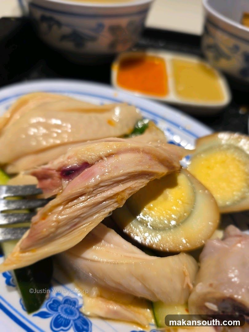 Chicken and Pickled Egg Dish