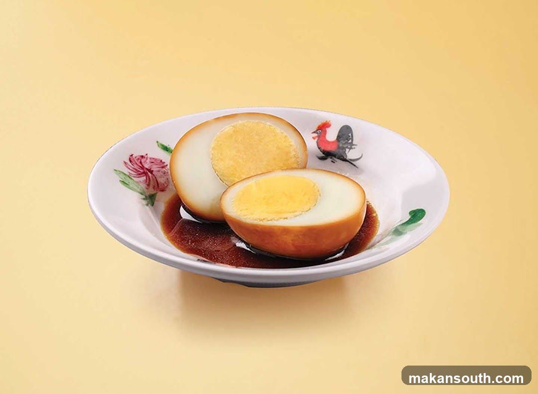 Boiled Eggs on a Decorative Plate