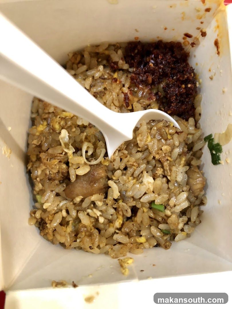 Fried Rice in Takeout Container