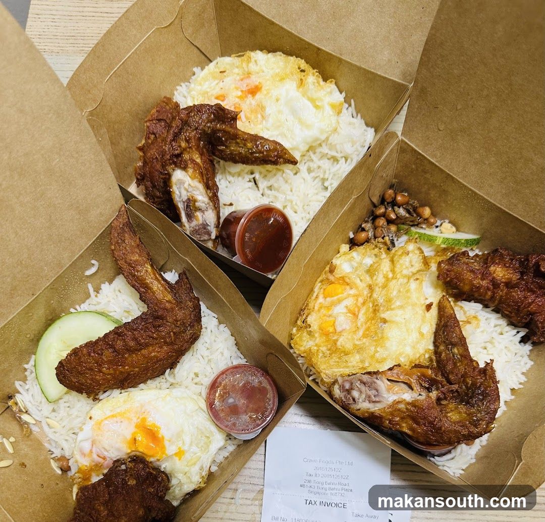 Takeaway Meal Boxes with Fried Chicken and Rice