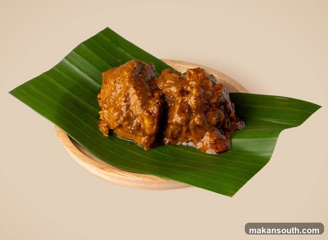 Curry Dishes on Banana Leaf