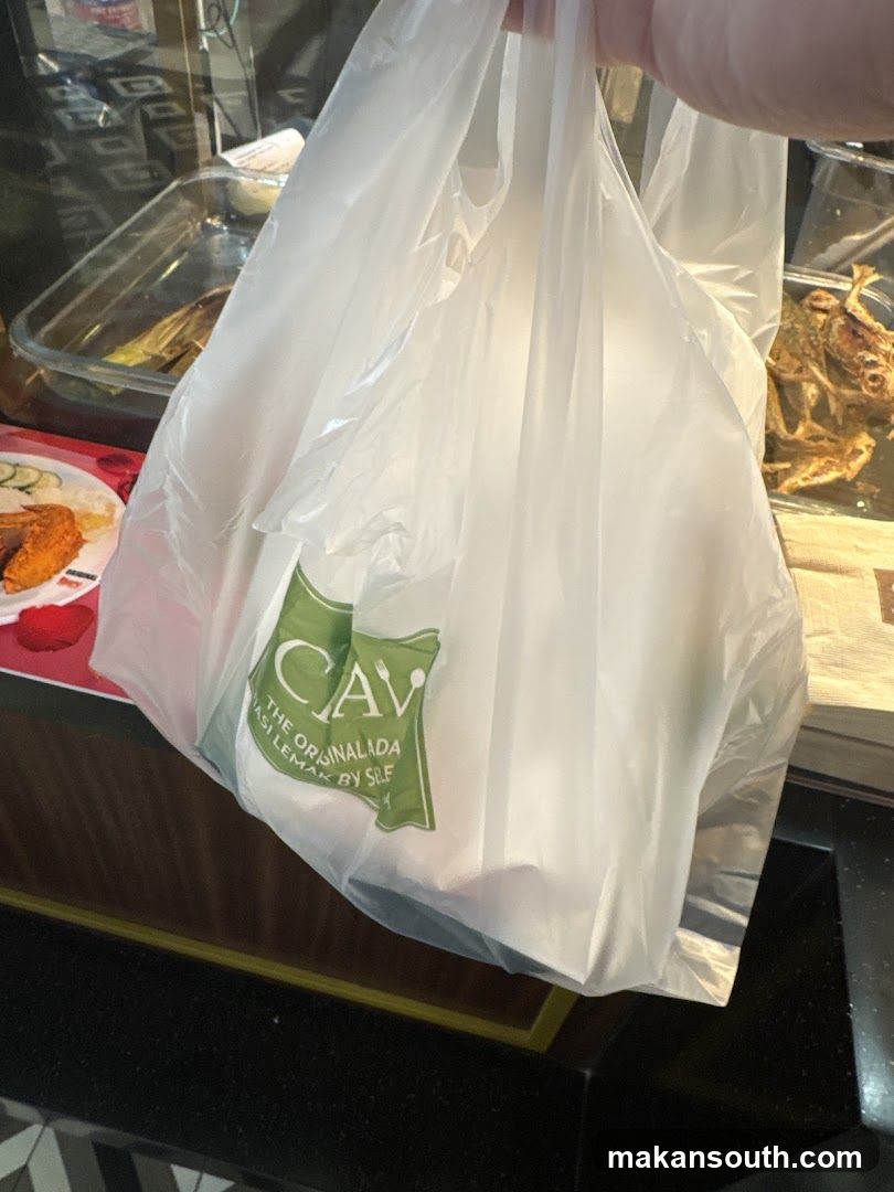 Food item in plastic bag