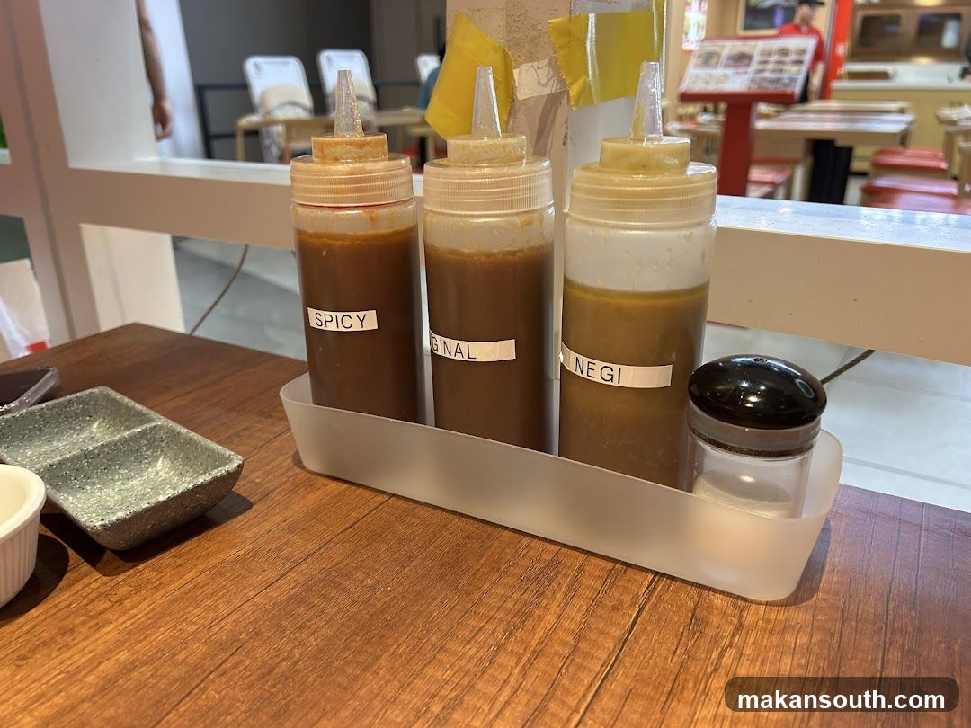 Condiment Station at Restaurant Table