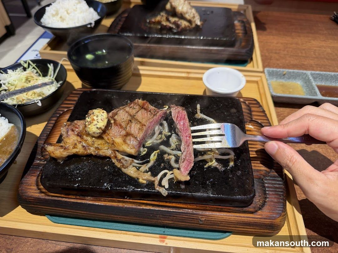 Sizzling Steak with Side Dishes