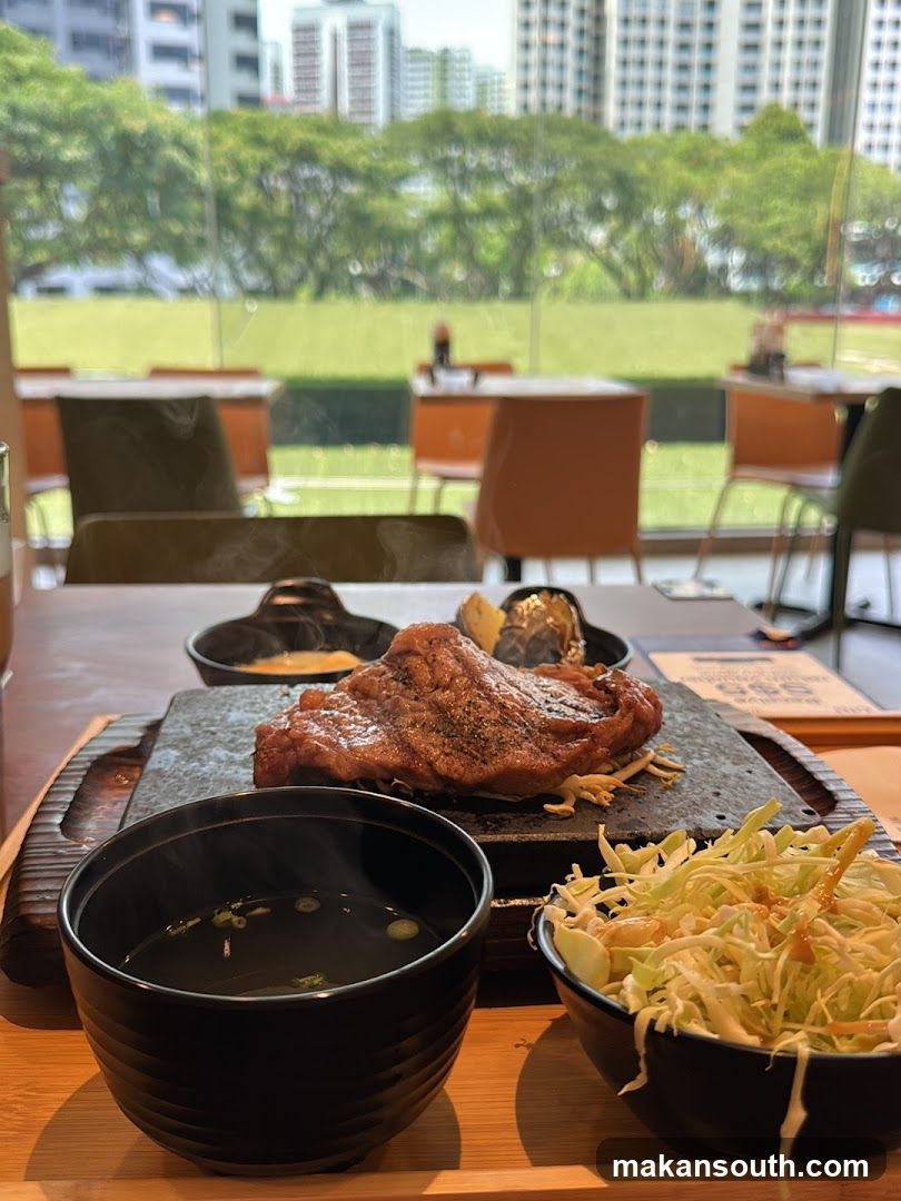 Grilled Steak Meal with Side Dishes