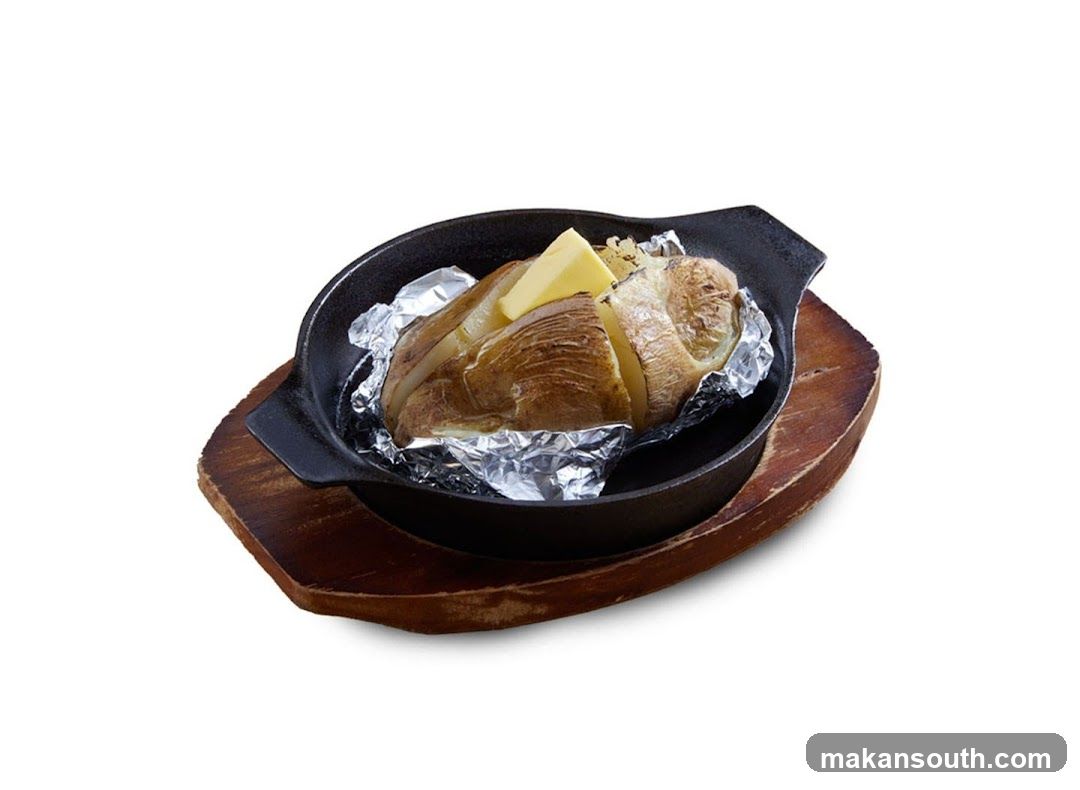 Baked Potato in Cast Iron Skillet