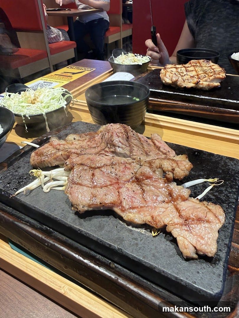 Grilled Steak with Side Dishes
