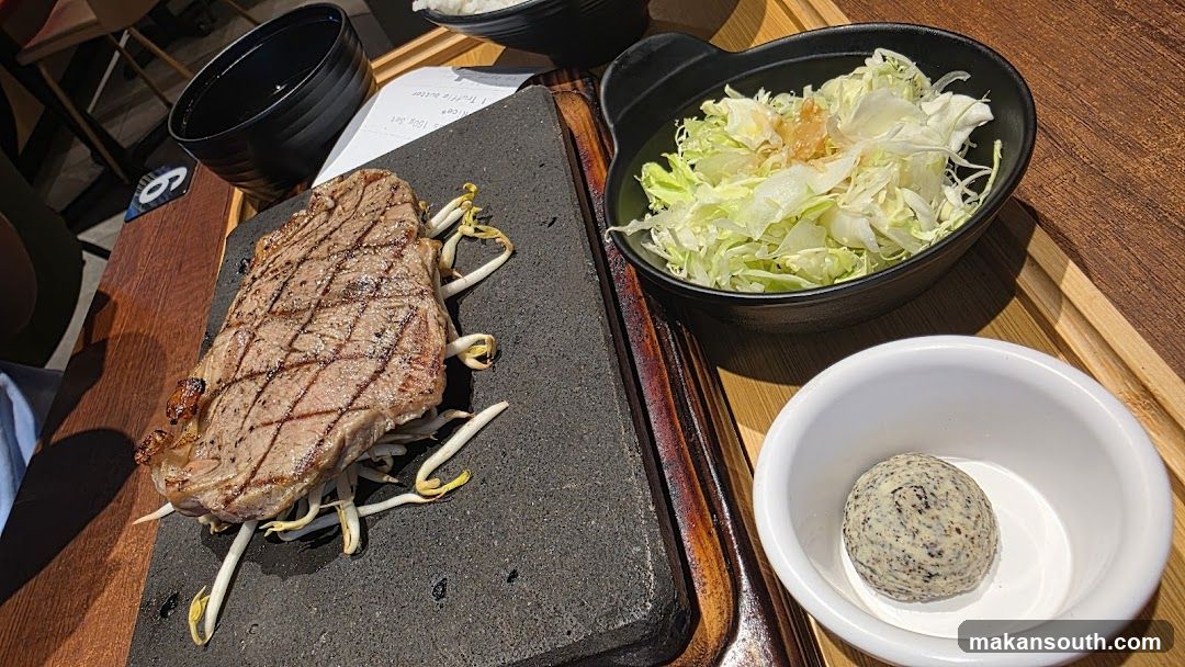 Grilled Steak with Side Dishes