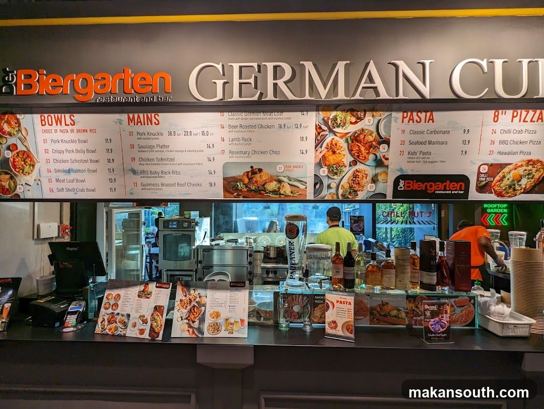 Biergarten Restaurant Interior View