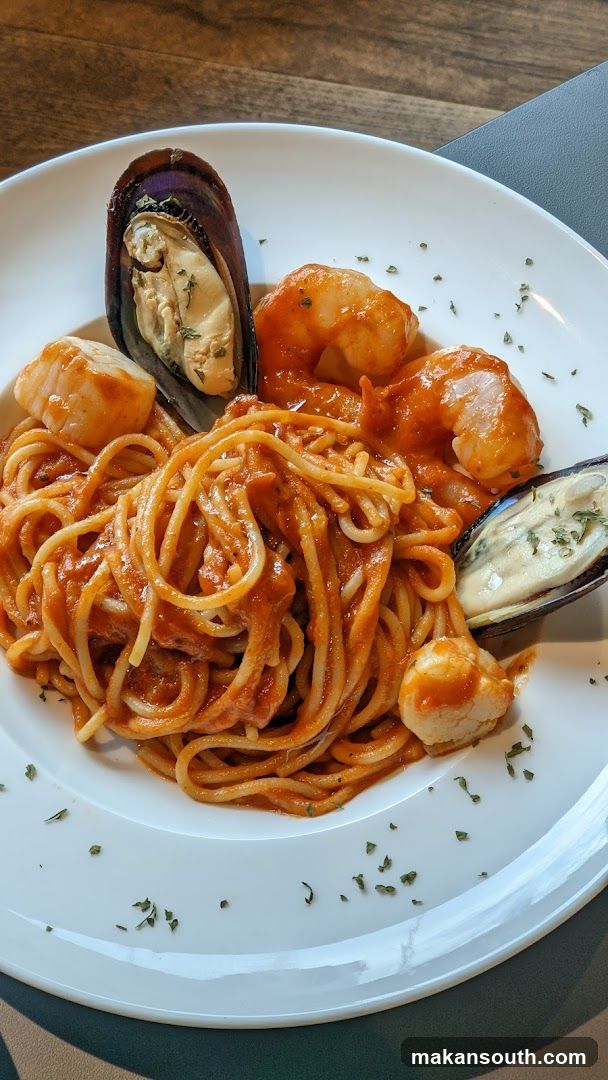 Seafood Pasta with Mussels and Shrimp