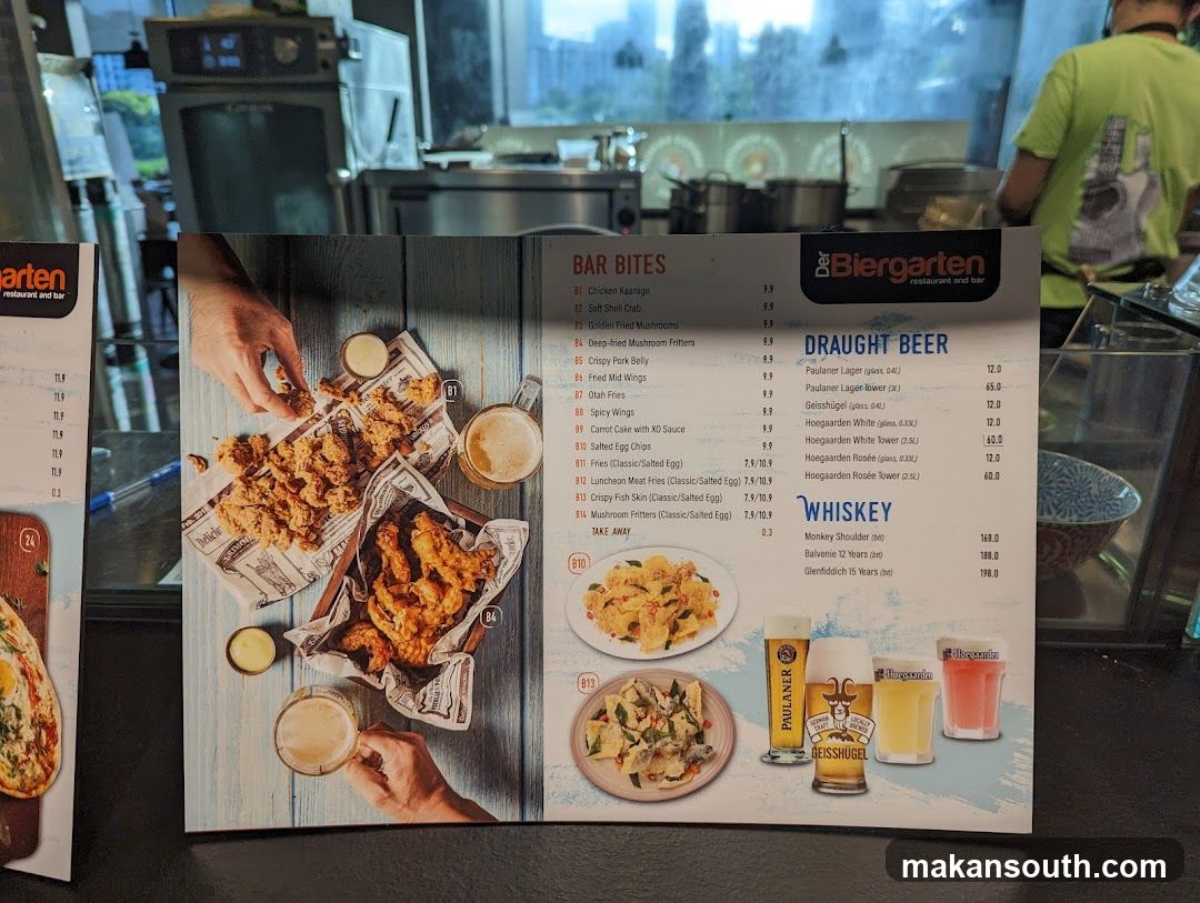 Biergarten Menu