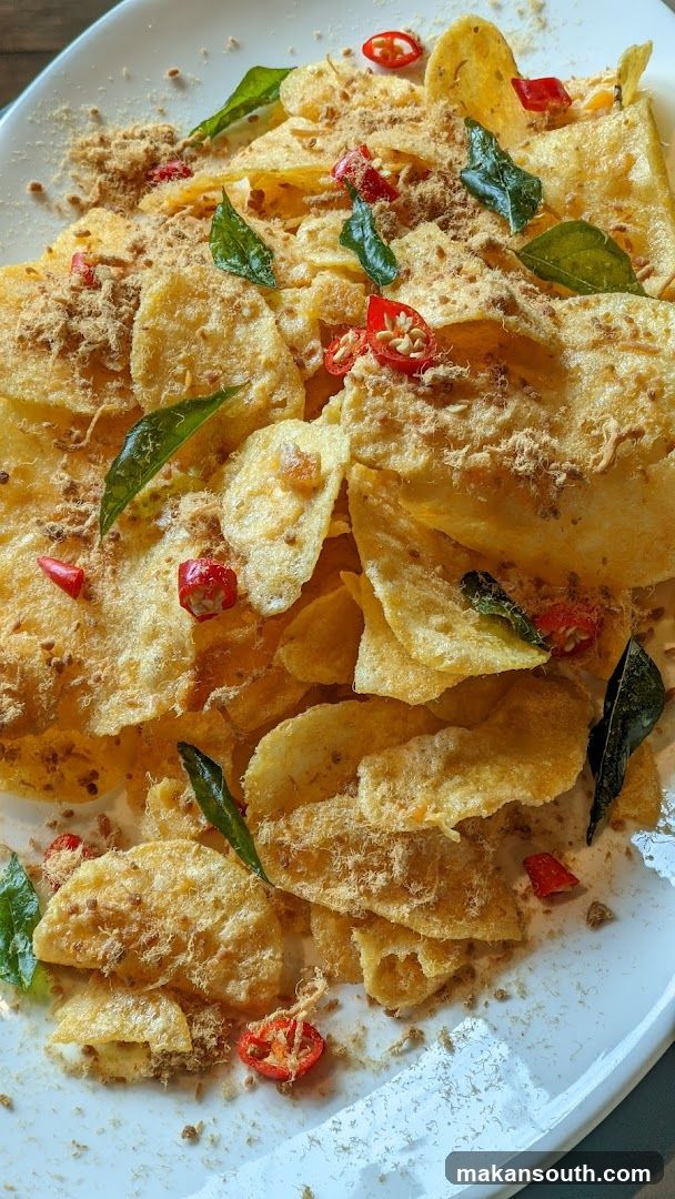 Spicy Potato Chips with Seasoning