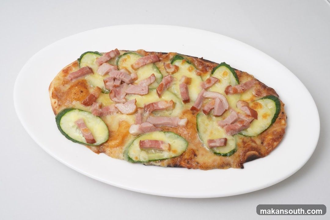 Ham and Zucchini Pizza