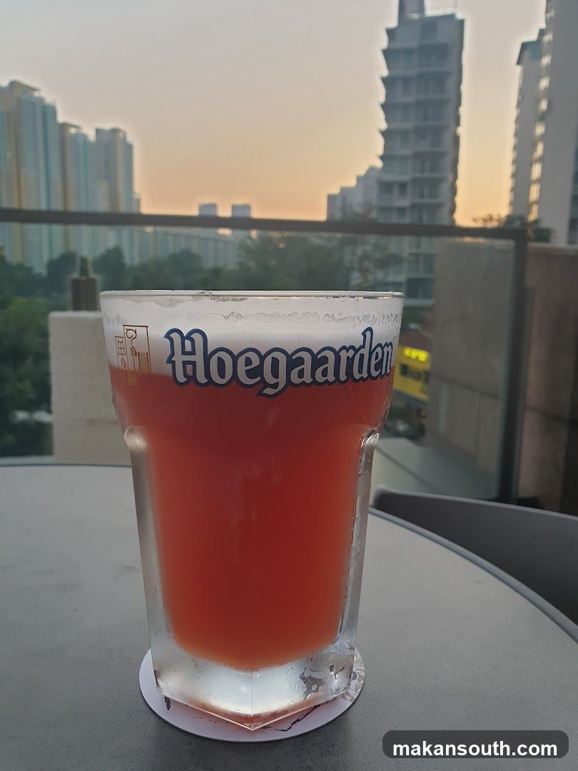 Hoegaarden Beer with City View