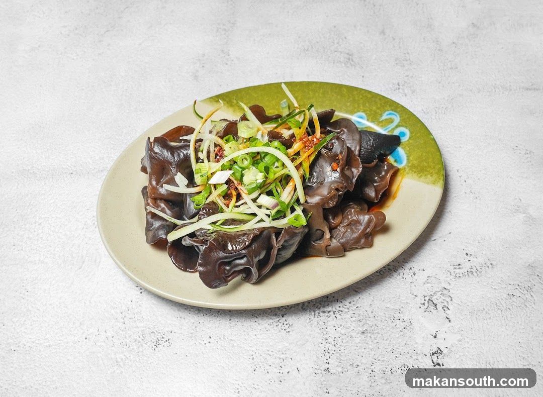 Wood Ear Mushroom Salad with Garnish
