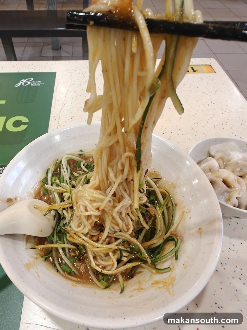 Noodle Dish with Chopsticks