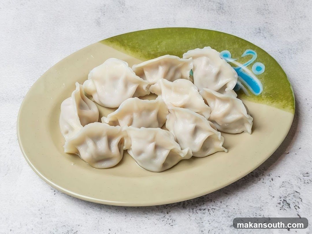 Dumplings on a Plate