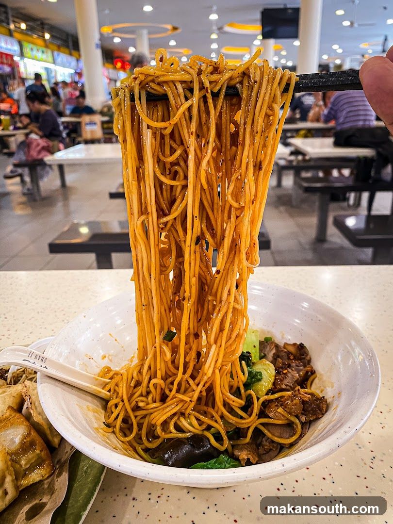 Noodles in a food court
