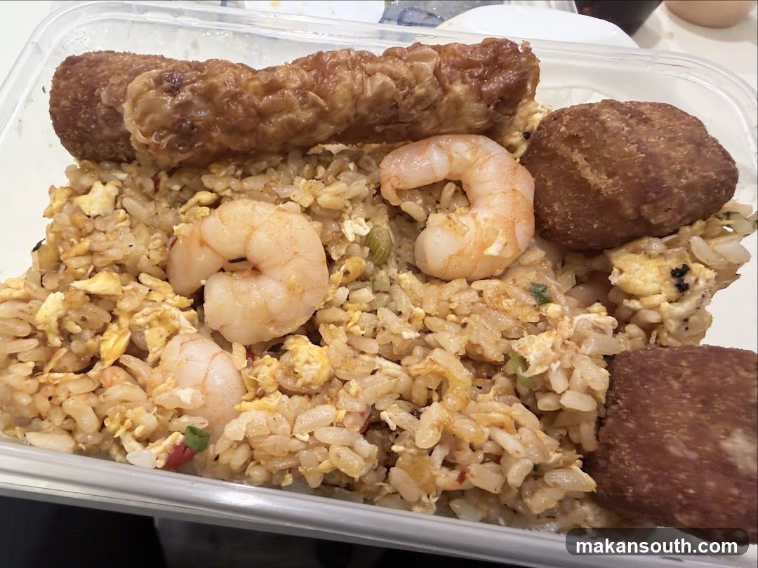 Fried Rice with Shrimp and Fried Items