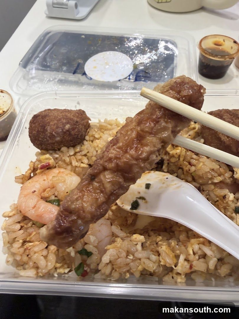 Fried Rice with Sausage and Shrimp