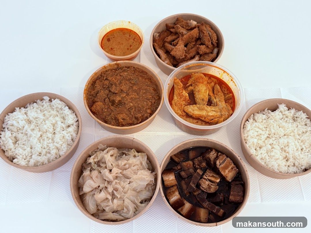 Hawker Center Meal Spread