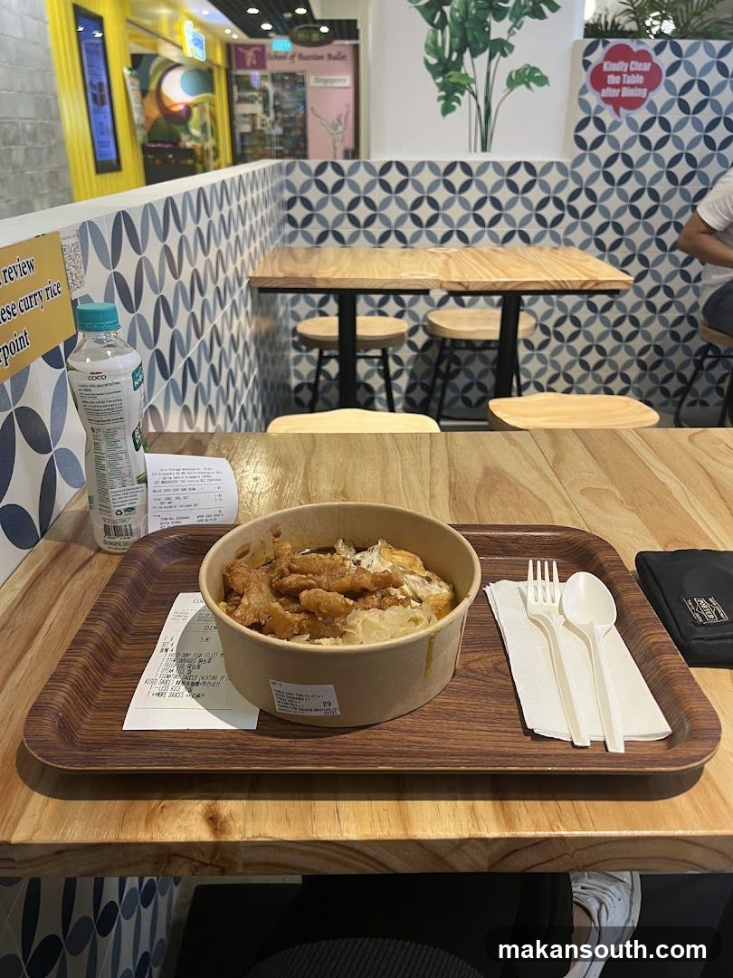 Food Tray with Bowl of Rice and Drink