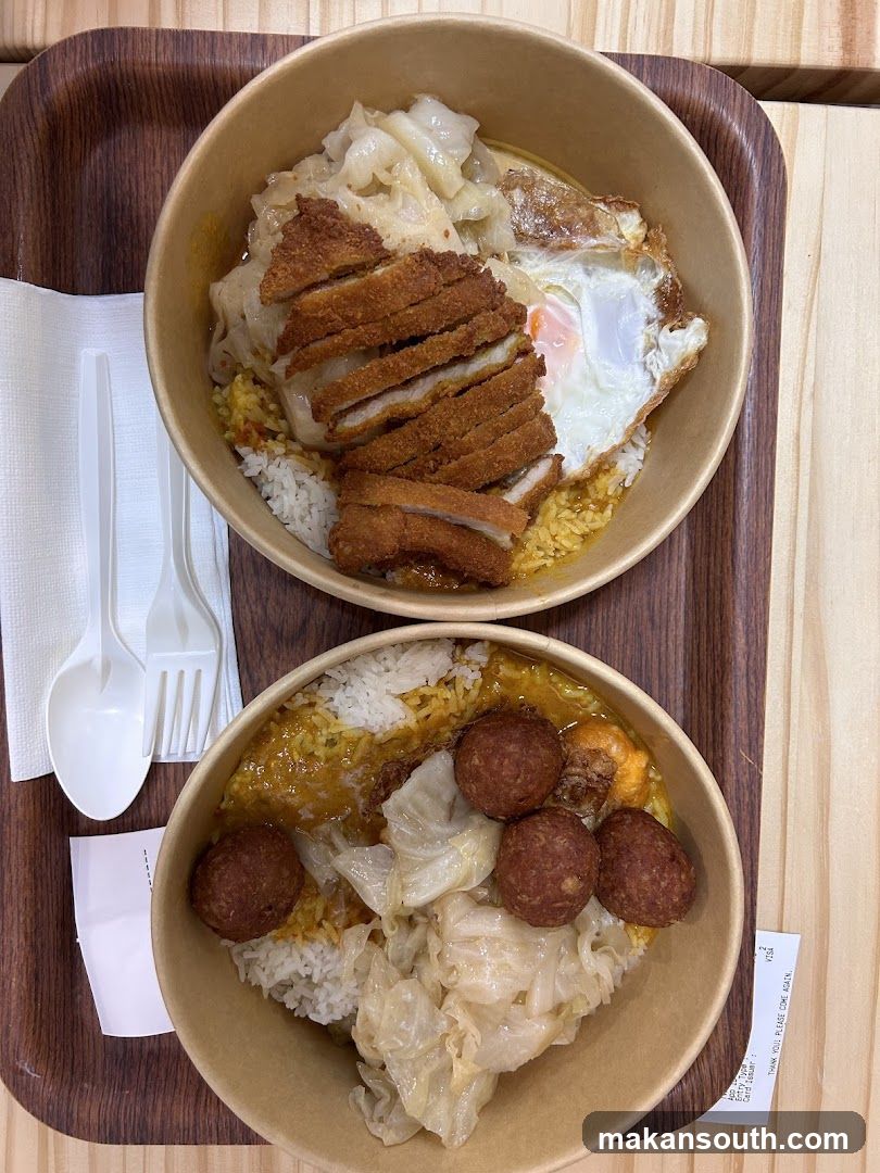 Curry Rice Bowls with Fried Egg and Meatballs