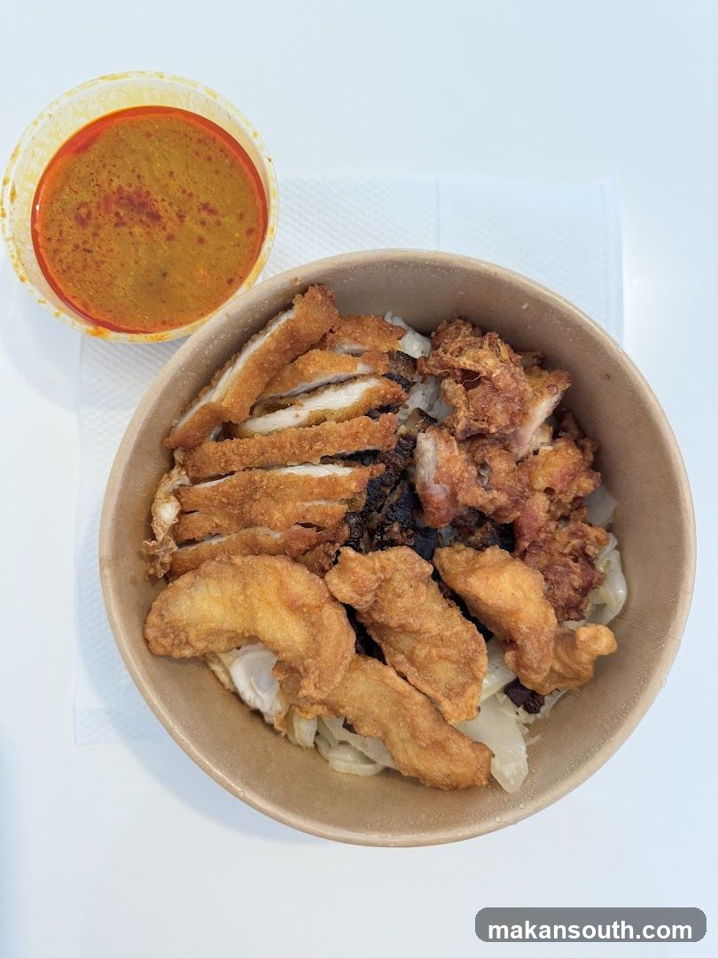 Fried Chicken Bowl with Sauce