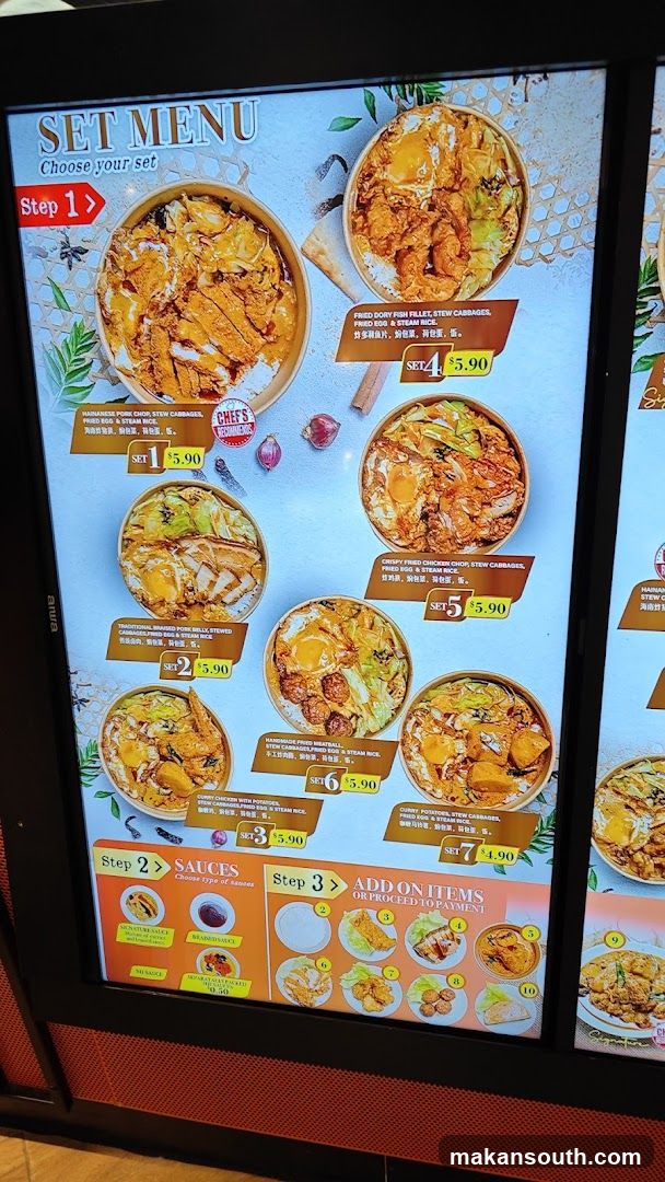 Set Menu Display Board