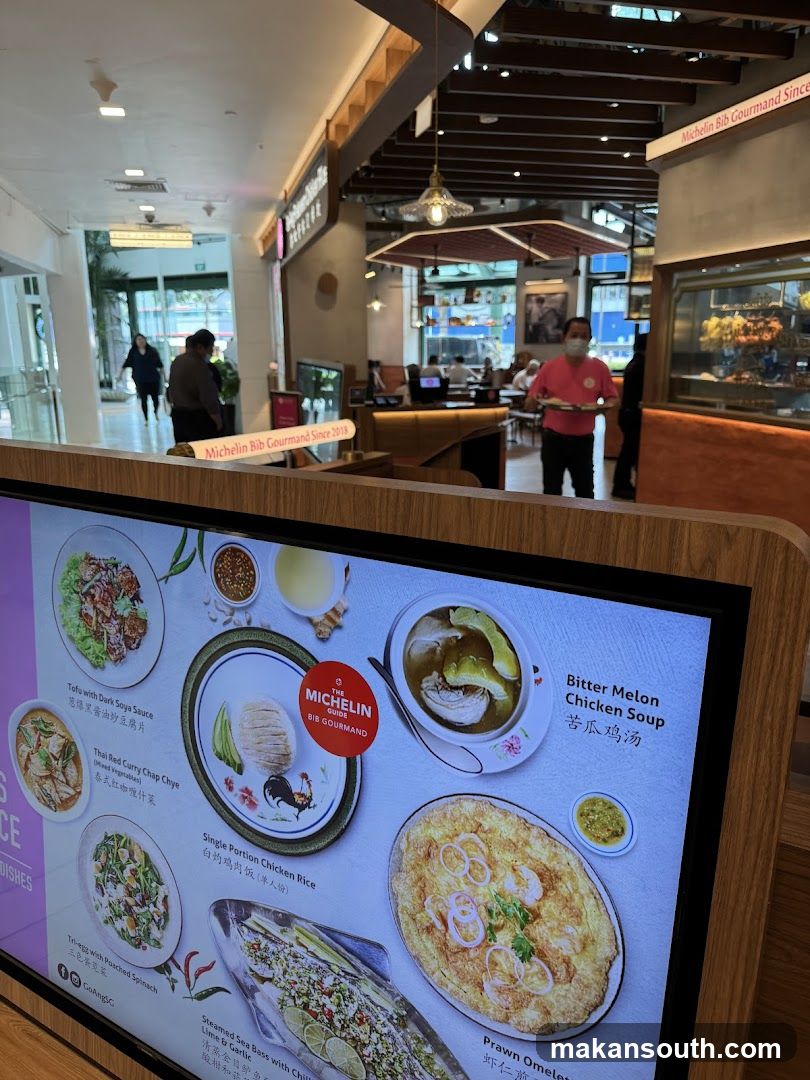 Michelin Bib Gourmand Menu Display