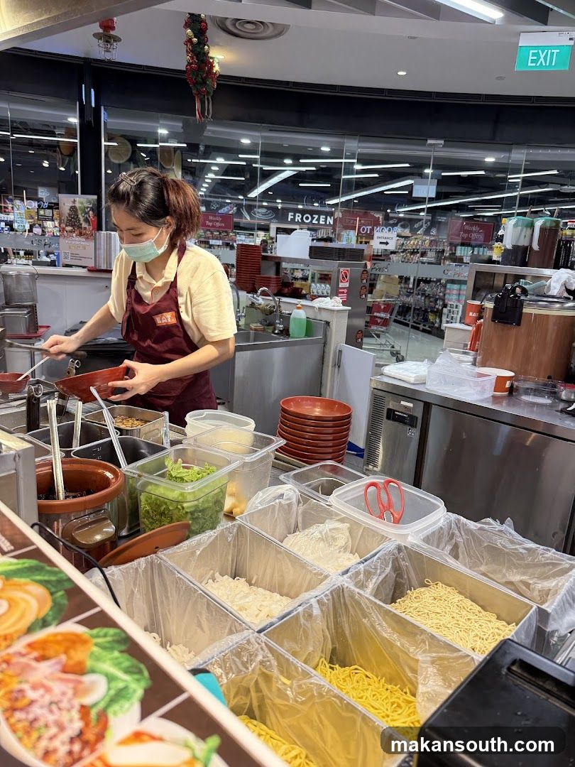 Food Preparation Area in Supermarket