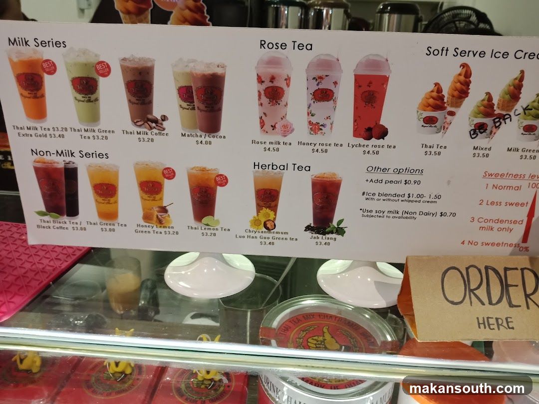 Boba Tea Menu Board