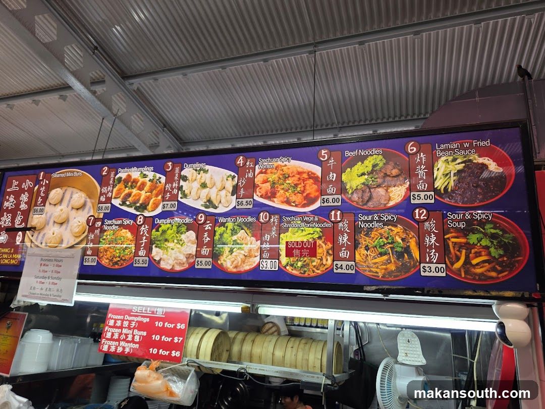 Food Stall Menu Board