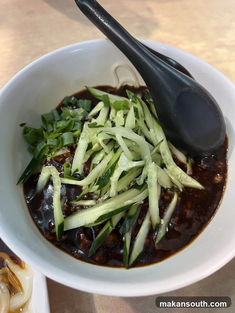 Cucumber Noodle Dish with Sauce