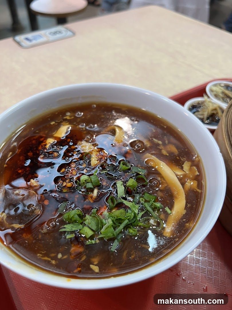 Bowl of Soup with Garnish