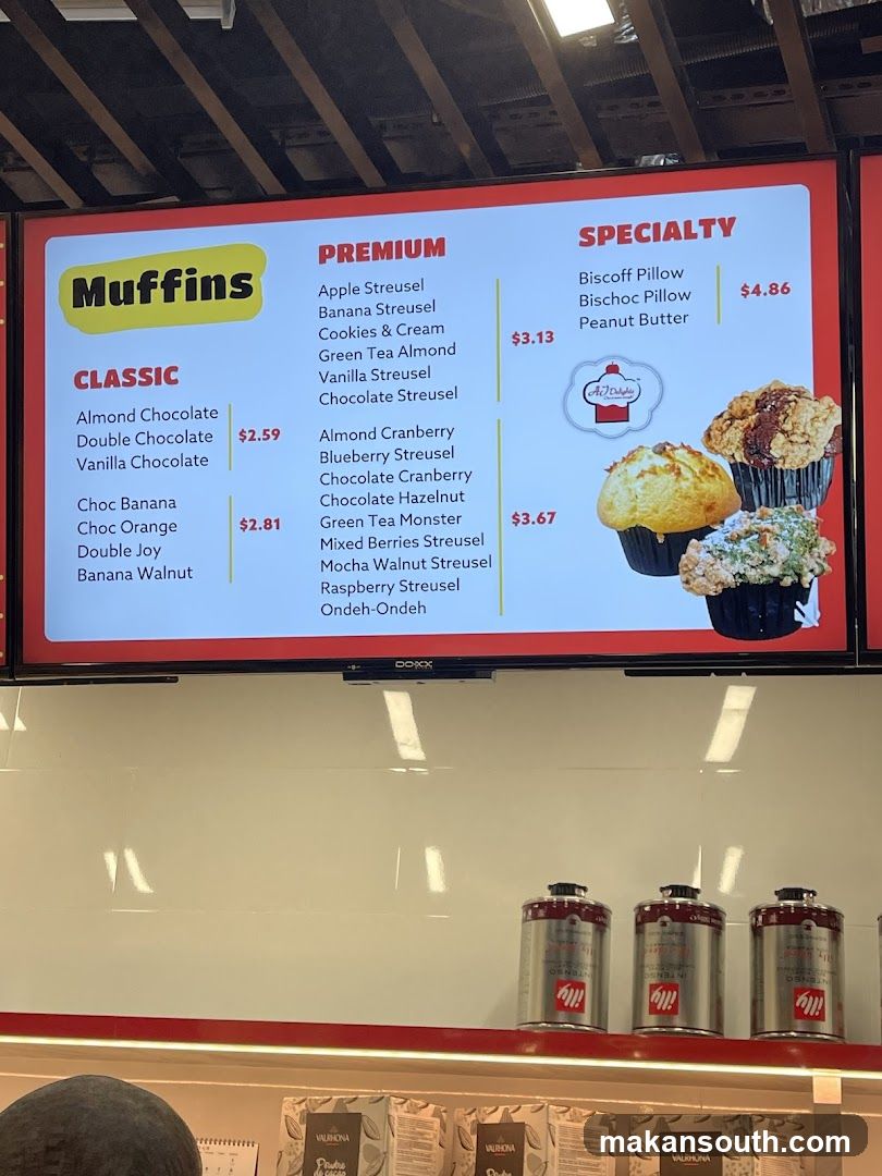 Muffins Menu Board