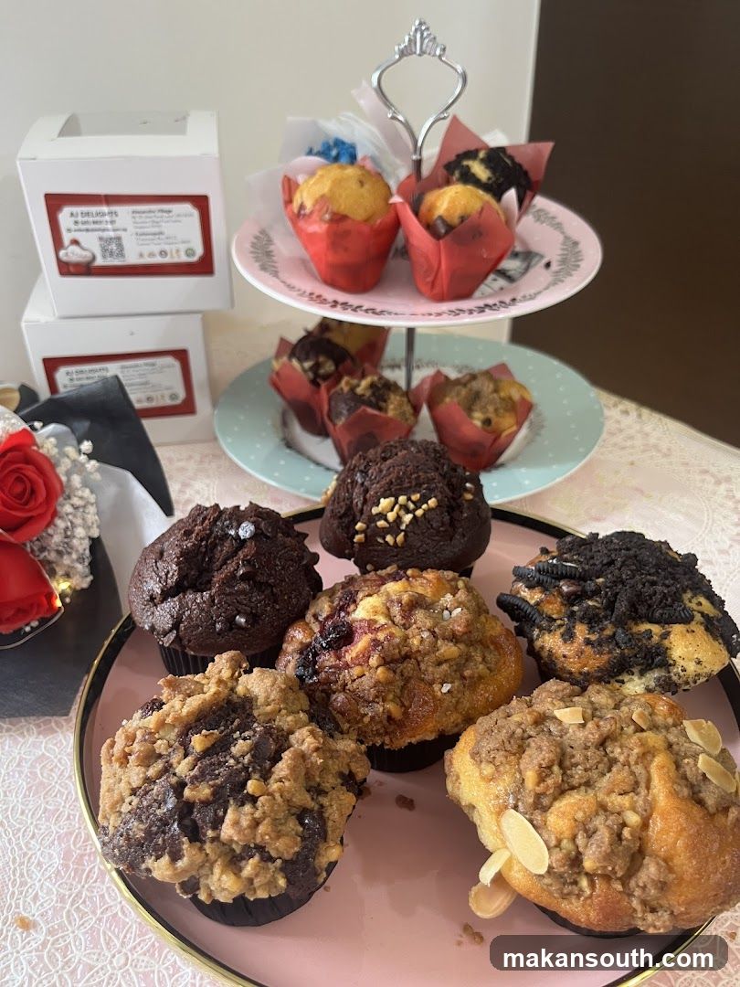 Muffin Display with Packaging Boxes